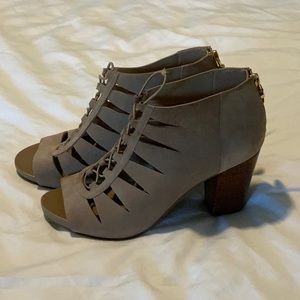 MICHAEL Michael Kors Open Toed Heeled Booties